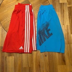 Adidas and Nike Boys Basketball Shorts Set of 2